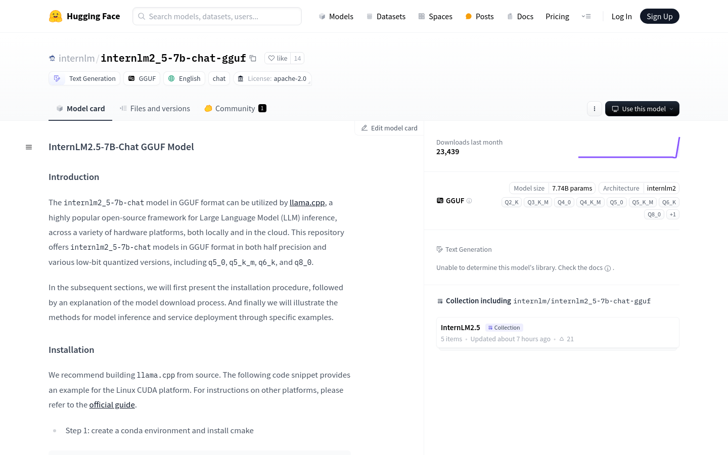 InternLM2.5-7B-Chat GGUF