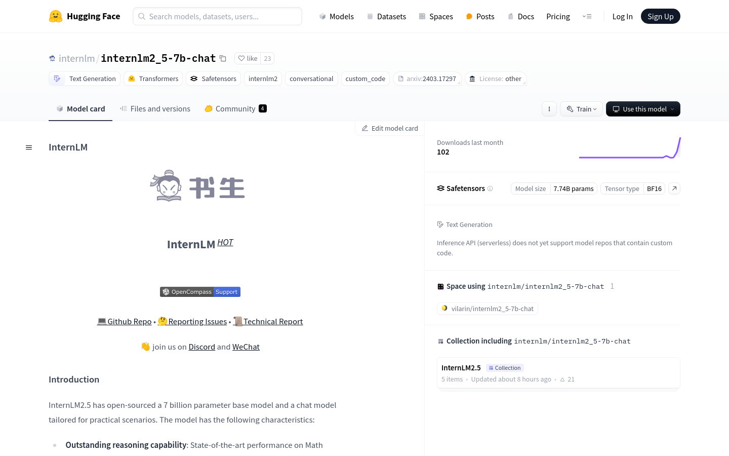InternLM2.5-7B-Chat