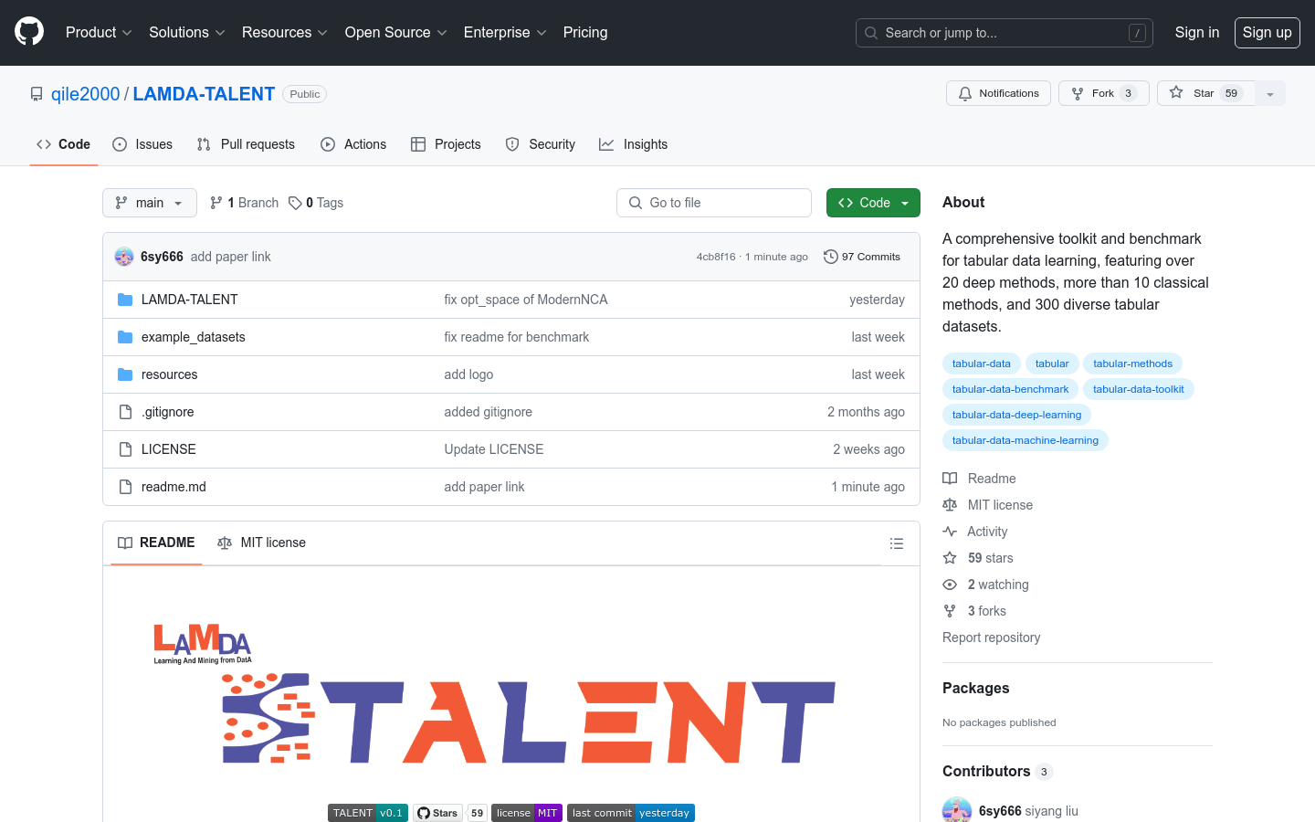 LAMDA-TALENT