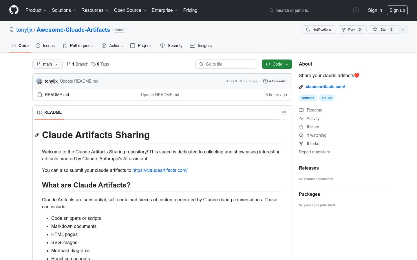 Awesome-Cluade-Artifacts