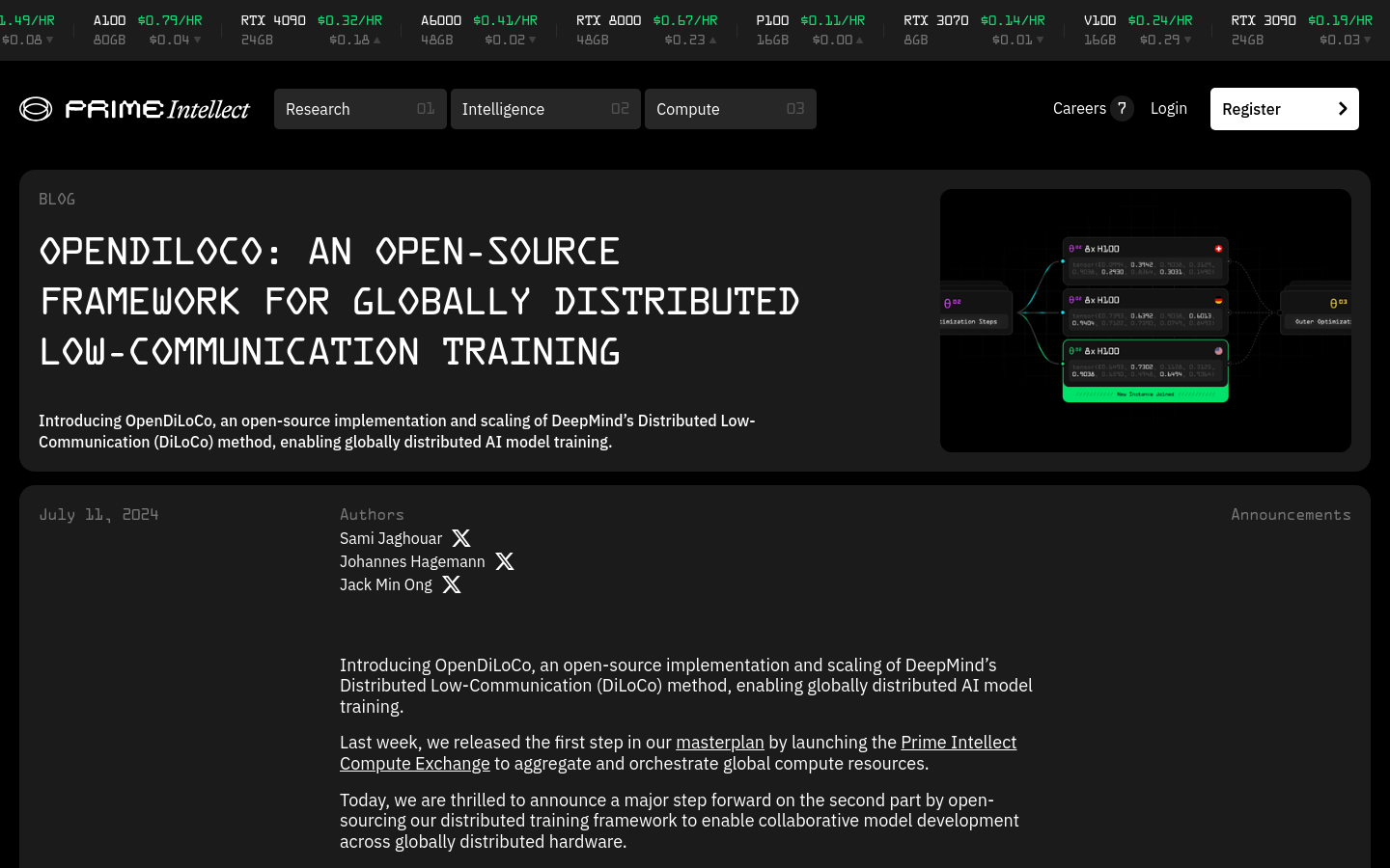 OpenDiLoCo
