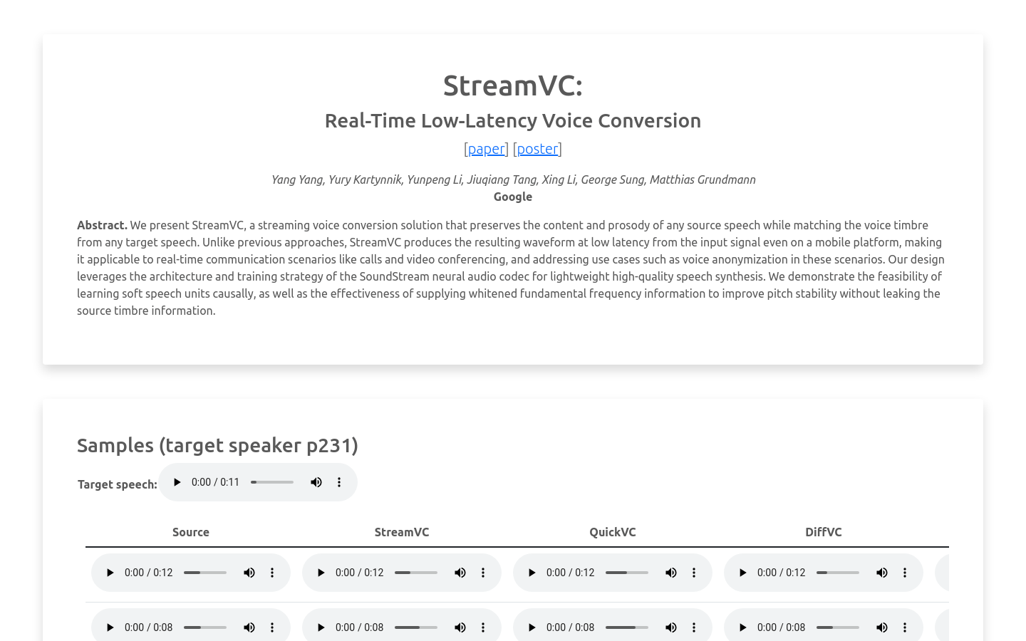 StreamVC