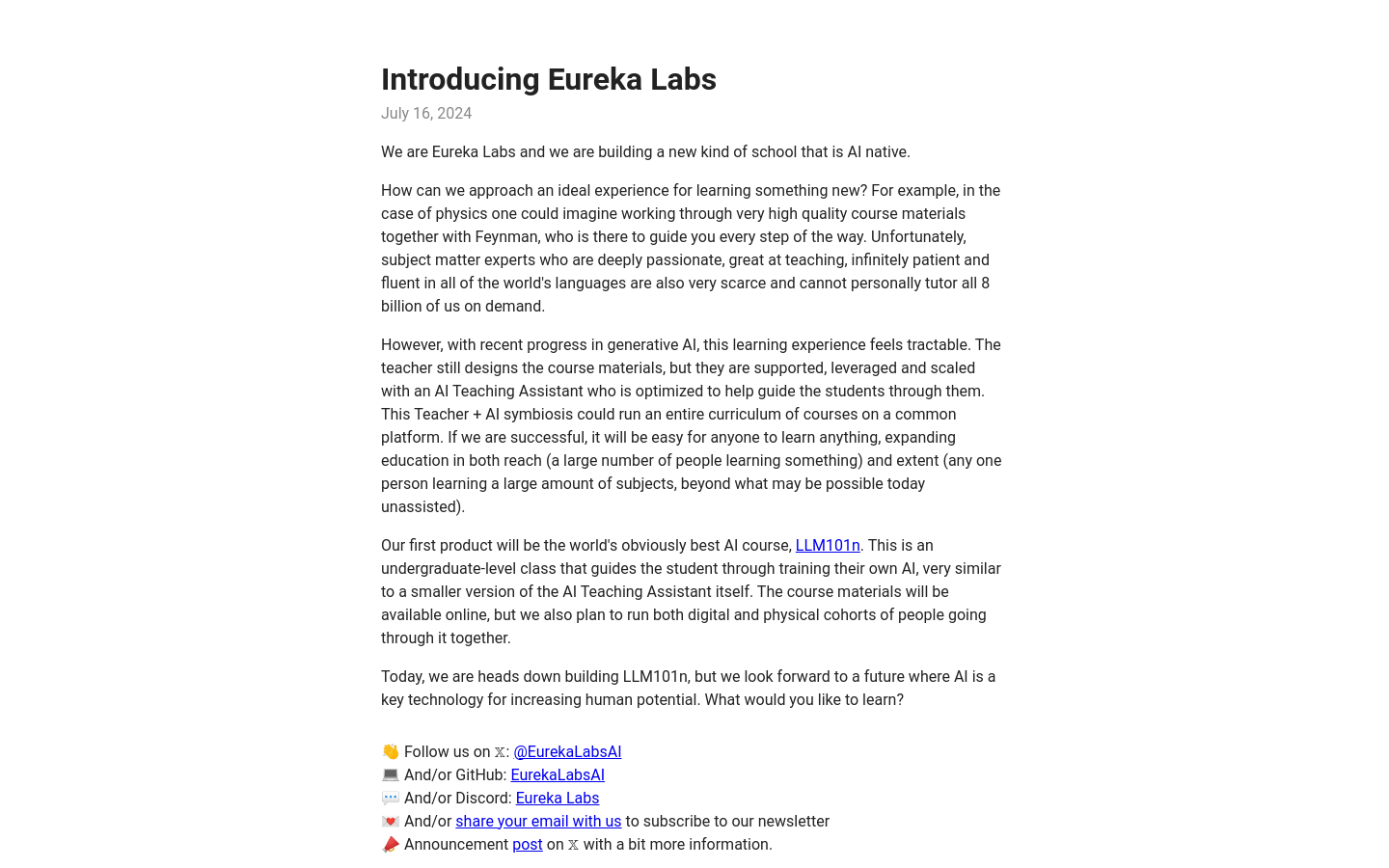 Eureka Labs