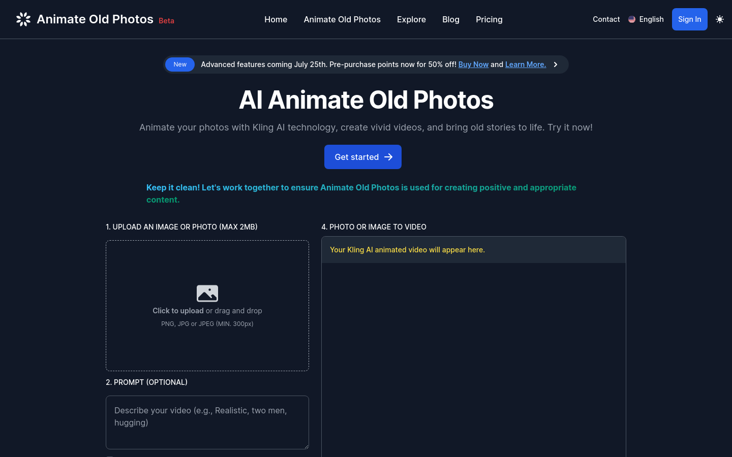 Animate Old Photos