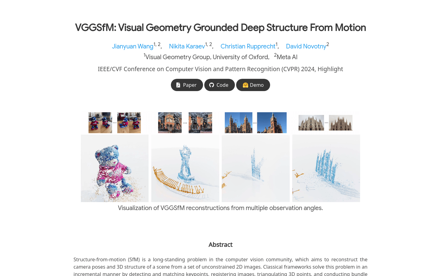 VGGSfM