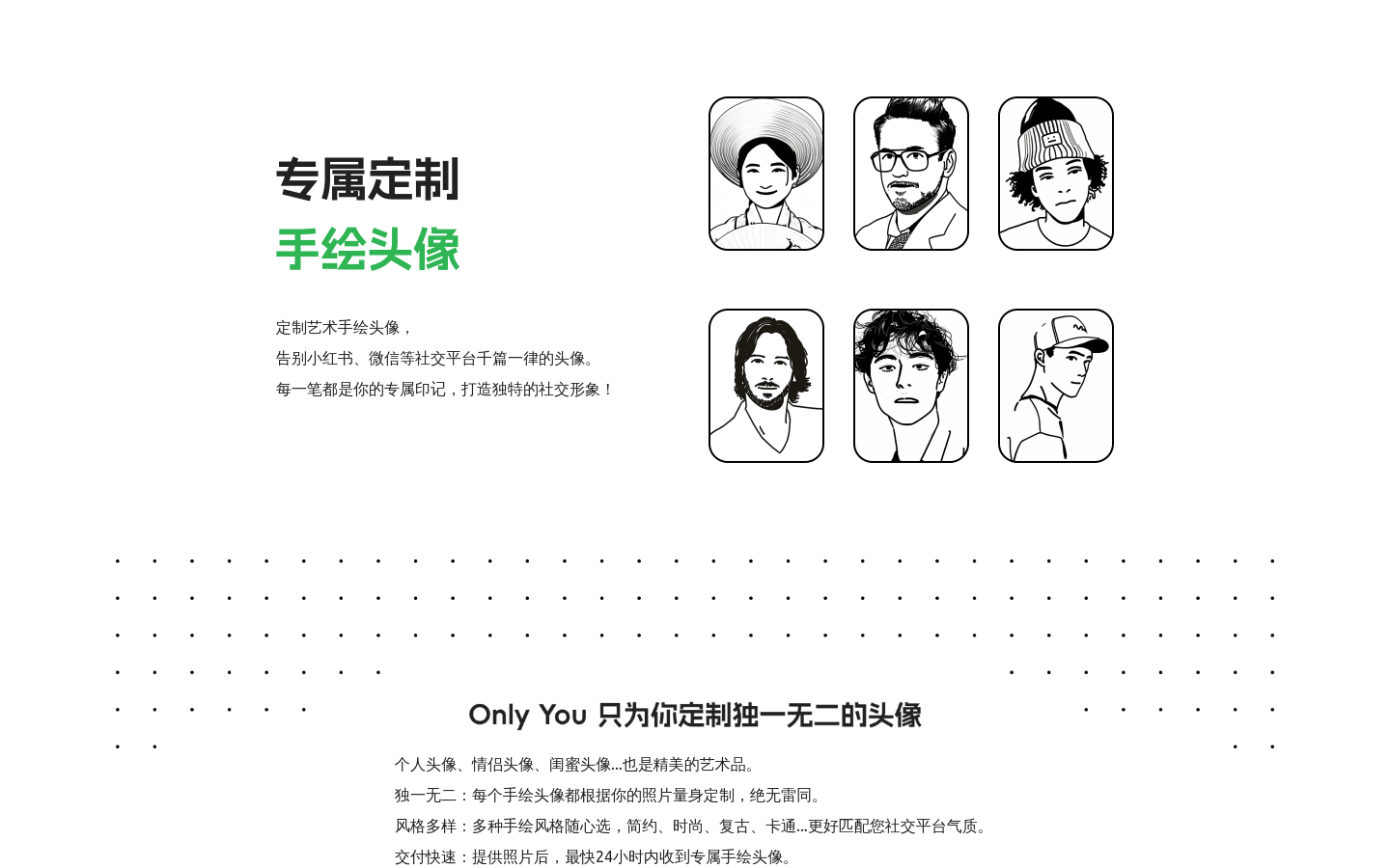 Hand drawn avatar customization